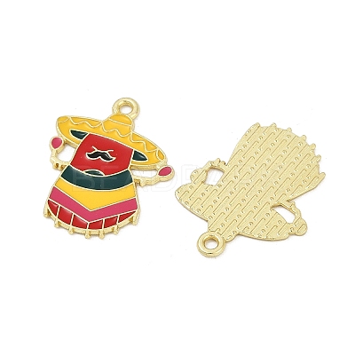 Cinco De Mayo Theme Alloy Enamel Pendants ENAM-V001-05R-G-1
