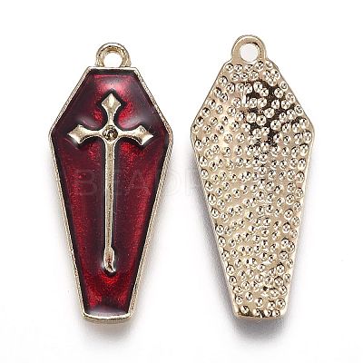 Halloween Theme Alloy Enamel Pendants ENAM-J649-14LG-02-1