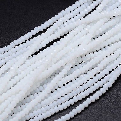 Faceted Rondelle Glass Beads Strands GLAA-M028-2mm-A12-1
