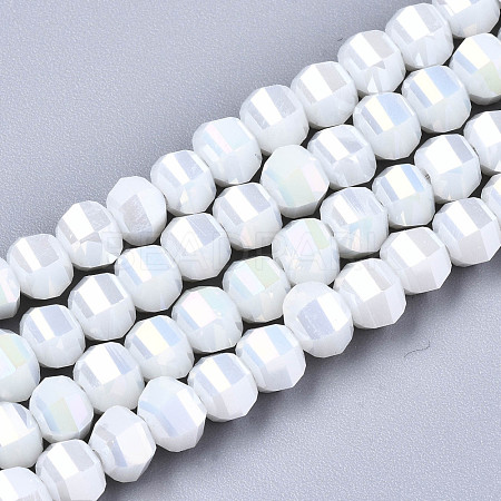 Electroplate Glass Beads Strands EGLA-S194-01A-A08-1