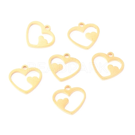304 Stainless Steel Charms STAS-O142-42G-1