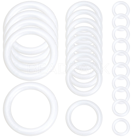 30Pcs 3 Styles PE Plastic Findings FIND-CY0001-68-1
