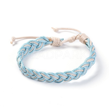 (Jewelry Parties Factory Sale)Korean Waxed Polyester Cord Braided Bracelets BJEW-JB04180-03-1