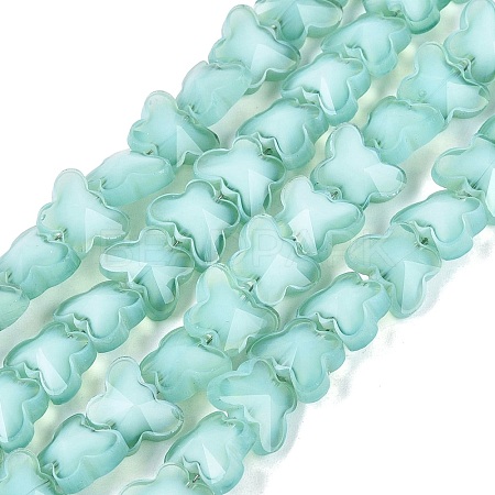 Opaque Glass Beads Strands GLAA-N073-01C-1