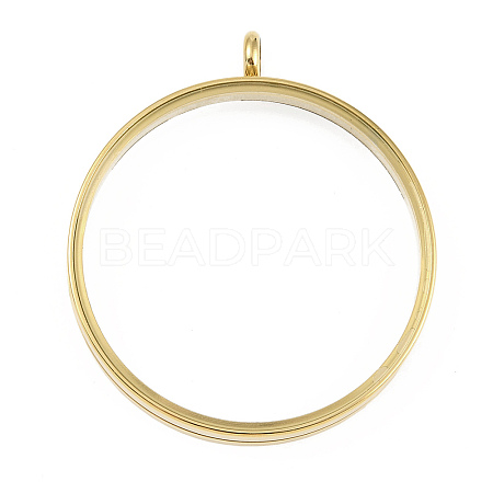 Ion Plating(IP) 304 Stainless Stee Locket Pendants STAS-S132-16G-07-1