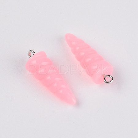 Resin Pendants RESI-WH0014-44A-1