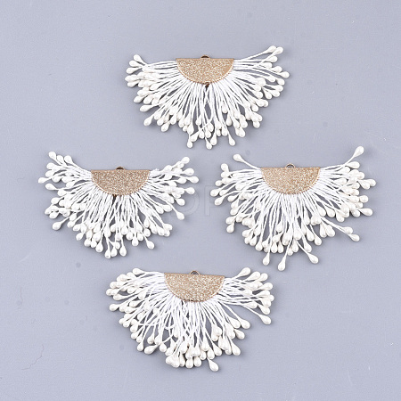 Polycotton(Polyester Cotton) Tassel Pendant Decorations FIND-T041-03-1