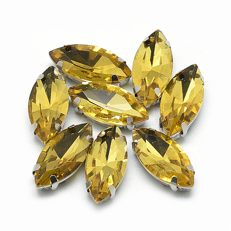 Sew on Rhinestone RGLA-T034-7x15mm-22-1