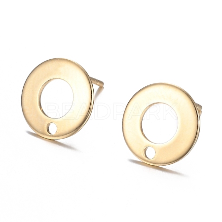 304 Stainless Steel Stud Earring Findings STAS-H104-01G-1