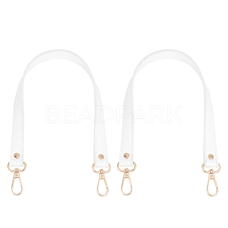Imitation Leather Bag Handles PURS-WH0005-10G-02-1