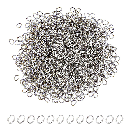 1000Pcs 304 Stainless Steel Open Jump Rings STAS-DC0016-18B-1