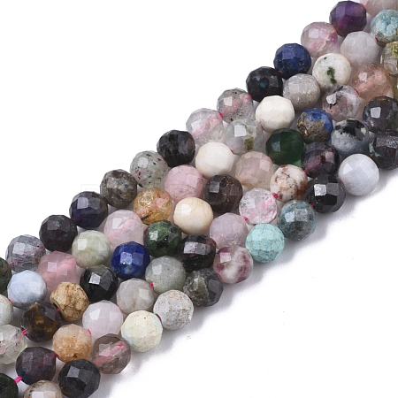 Natural Mixed Stone Beads Strands X-G-T108-39A-1