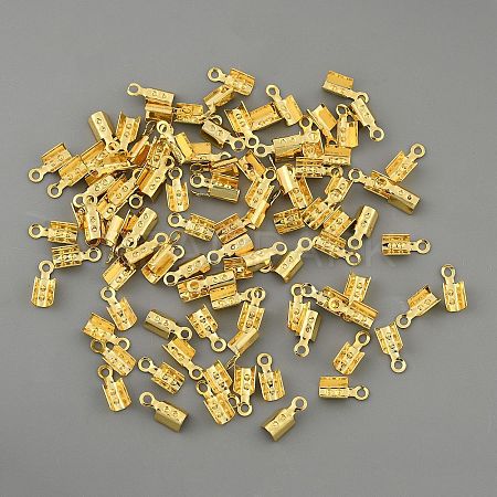 Brass Cord Ends FIND-WH0152-916B-G-1