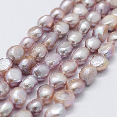 Natural Cultured Freshwater Pearl Beads Strands PEAR-K004-02C-1