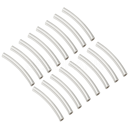 30Pcs 925 Sterling Silver Tube Beads STER-PH0001-43-1