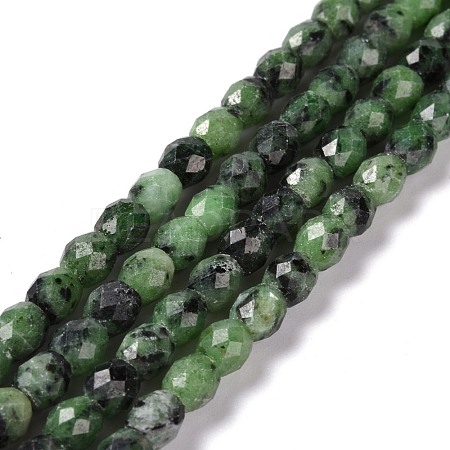 Natural Ruby in Zoisite Beads Strands G-K318-03-1