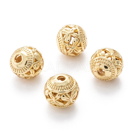 Alloy Hollow Beads PALLOY-P238-15G-RS-1