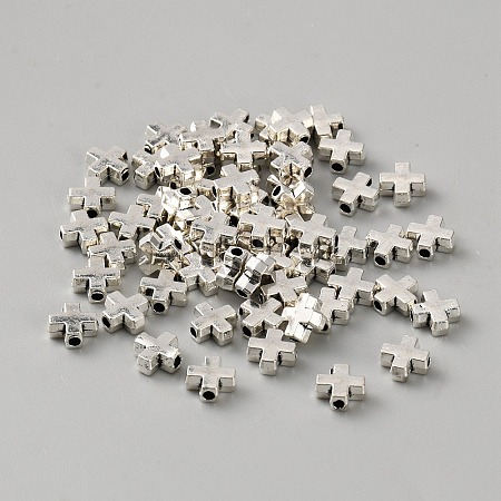 Cross Tibetan Style Alloy Beads FIND-WH00670-142-1