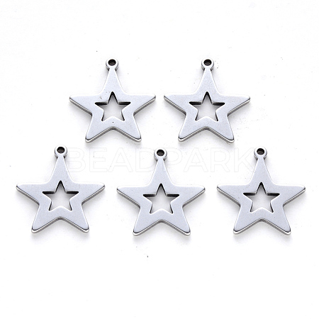 Tarnish Resistant 201 Stainless Steel Pendants X-STAS-N092-14-1