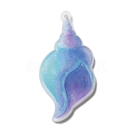 Ocean Themed Opaque Printed Acrylic Pendants LS-SACR-L004-03F-1