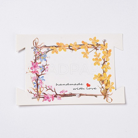 Rectangle Paper Hair Ties Display Cards CDIS-C004-07F-1