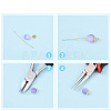 Brass Ball Head Pins KK-YW0004-03A-G-3