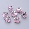 Handmade Glass European Beads GPDL25Y-29-1