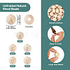  100Pcs 5 Styles Unfinished Natural Wood European Beads WOOD-TA0001-84-13