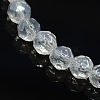 Half-Handmade Transparent Glass Beads Strands X-G02QB0P1-1