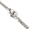 Non-Tarnish 201 Stainless Steel Curb Chain Necklaces for Men NJEW-Q336-08A-P-5