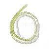 Transparent Gradient Color Glass Beads Strands X1-GLAA-H021-01B-25-4
