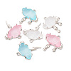 6Pcs 6 Styles Opaque Resin Pendants FIND-TA0002-50-2