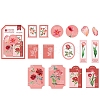 45Pcs 15 Styles Flower Theme PET Sticker PW-WG710D4-05-1