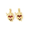 Brass & Glass Pendants KK-F900-01G-2