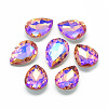 Pointed Back Glass Rhinestone Cabochons RGLA-T017-10x14mm-04-1