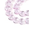 Baking Paint Transparent Glass Beads Strands DGLA-N021-01B-04-3