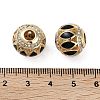 Golden Plated Alloy Enamel European Beads FIND-E046-10G-01-3