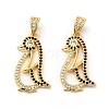 Brass Micro Pave Cubic Zirconia Pendants KK-H441-16G-2