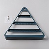 Triangle Plastic Jewelry Display Frame ODIS-WH0001-32A-2