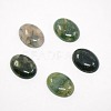 Mixed Oval Shape Natural Moss Agate Cabochons G-N0070-15x20mm-01-1