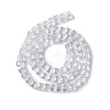 Electroplate Glass Beads Strands EGLA-D018-8x8mm-01-3