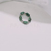 Handmade Natural Green Spot Jasper Stretch Rings ZE1660-6-1