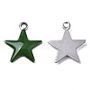 201 Stainless Steel Enamel Charms STAS-N088-14E-2