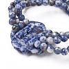 Natural Sodalite Multi-strand Stretch Bracelets BJEW-L672-A03-4