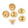 304 Stainless Steel Bead Cap Pendant Bails STAS-G224-24G-08-1