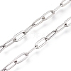 304 Stainless Steel Paperclip Chains CHS-M003-15P-1