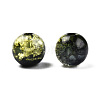 Transparent Crackle Acrylic Beads CACR-N002-12A-4
