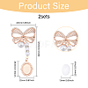 Alloy Bowknot Pendant Decorations JEWB-CA00004-2