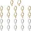 Brass Huggie Hoop Earring Findings KK-NB0002-27-1