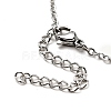 Openable Faceted Natural & Synthetic Mixed Stone Perfume Bottle Pendant Necklaces for Women NJEW-F296-03P-5